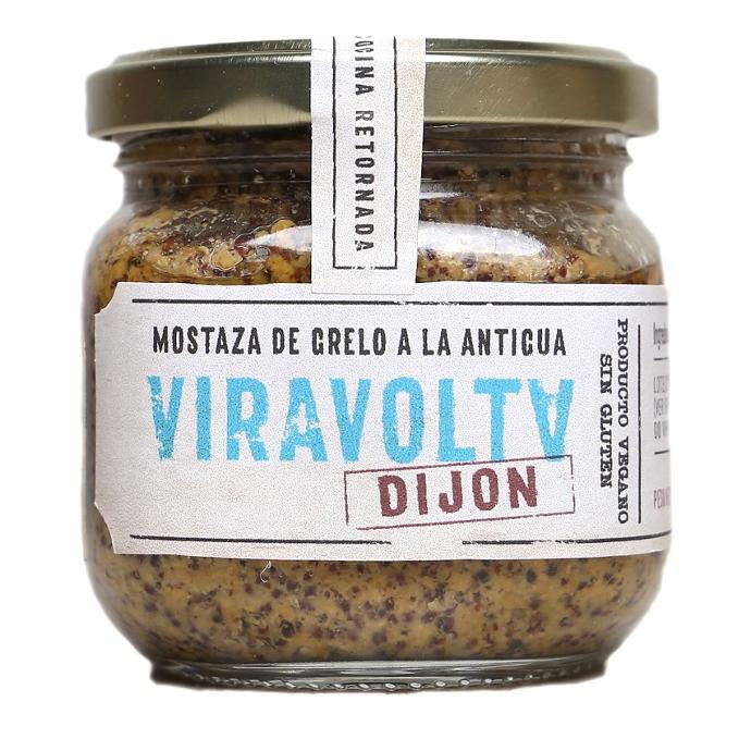 Mostaza a la antigua de semillas de grelo Viravolta Dijon